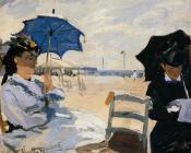 克劳德 莫奈 : The Beach at Trouville